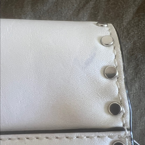 Rebecca Minkoff White Crossbody Bag with Silver Accents - Picture 4 of 6